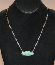 Load image into Gallery viewer, Navajo Native American Royston Turquoise Bar Necklace by Francisco SKU233270
