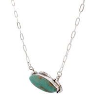 Load image into Gallery viewer, Navajo Native American Royston Turquoise Bar Necklace by Francisco SKU233270