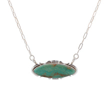 Load image into Gallery viewer, Navajo Native American Royston Turquoise Bar Necklace by Francisco SKU233270