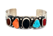 Load image into Gallery viewer, Navajo Native American Turquoise and Multi Stone Bracelet by Begay SKU233271