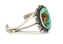 Load image into Gallery viewer, Navajo Native American Morenci Turquoise Bracelet by Junior Begay SKU233272