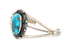 Load image into Gallery viewer, Navajo Native American Morenci Turquoise Bracelet by Junior Begay SKU233274