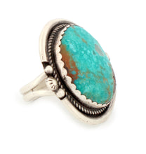 Load image into Gallery viewer, Navajo Native American Kingman Turquoise Ring Size 8 by Begay SKU233276