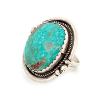 Load image into Gallery viewer, Navajo Native American Kingman Turquoise Ring Size 8 by Begay SKU233276