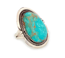 Load image into Gallery viewer, Navajo Native American Campitos Turquoise Ring Size 7 1/4 by Perry SKU233277
