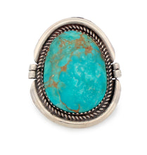 Load image into Gallery viewer, Navajo Native American Campitos Turquoise Ring Size 7 1/4 by Perry SKU233277