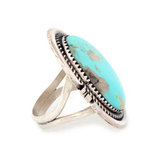 Load image into Gallery viewer, Navajo Native American Campitos Turquoise Ring Size 8 1/2 by Perry SKU233279
