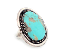 Load image into Gallery viewer, Navajo Native American Campitos Turquoise Ring Size 8 1/2 by Perry SKU233279