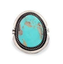 Load image into Gallery viewer, Navajo Native American Campitos Turquoise Ring Size 8 1/2 by Perry SKU233279