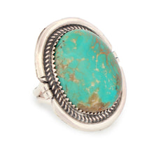 Load image into Gallery viewer, Navajo Native American Campitos Turquoise Ring Size 7 1/2 by Perry SKU233280