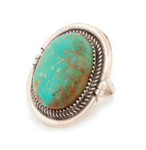 Load image into Gallery viewer, Navajo Native American Campitos Turquoise Ring Size 7 1/2 by Perry SKU233280
