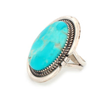 Load image into Gallery viewer, Navajo Native American Campitos Turquoise Ring Size 7 3/4 by Perry SKU233281