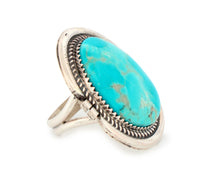 Load image into Gallery viewer, Navajo Native American Campitos Turquoise Ring Size 7 3/4 by Perry SKU233281