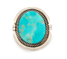 Load image into Gallery viewer, Navajo Native American Campitos Turquoise Ring Size 7 3/4 by Perry SKU233281