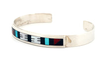 Load image into Gallery viewer, Zuni Native American Turquoise and Coral Inlay Bracelet   SKU233285