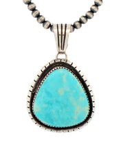 Load image into Gallery viewer, Navajo Native American Sonoran Gold Turquoise Pendant by Alice Johnson SKU233286