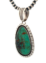 Load image into Gallery viewer, Navajo Native American Royston Turquoise Pendant by Alice Johnson SKU233287