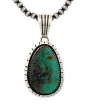 Load image into Gallery viewer, Navajo Native American Royston Turquoise Pendant by Alice Johnson SKU233287