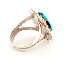 Load image into Gallery viewer, Navajo Native American Kingman Turquoise Ring Size 8 3/4 by Perry SKU233289