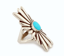 Load image into Gallery viewer, Navajo Native American Sleeping Beauty Turquoise Ring Size 7 1/4 by Kee SKU233292