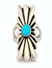 Load image into Gallery viewer, Navajo Native American Sleeping Beauty Turquoise Ring Size 7 1/4 by Kee SKU233292