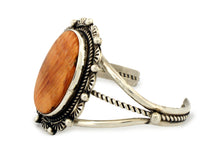 Load image into Gallery viewer, Navajo Native American Orange Spiny Oyster Shell Bracelet by Begay SKU233295