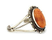 Load image into Gallery viewer, Navajo Native American Orange Spiny Oyster Shell Bracelet by Begay SKU233295