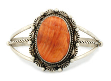 Load image into Gallery viewer, Navajo Native American Orange Spiny Oyster Shell Bracelet by Begay SKU233295