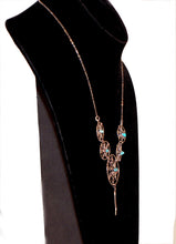 Load image into Gallery viewer, Navajo Native American Kingman Turquoise Dream Catcher Necklace by Arviso SKU233297