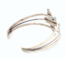 Load image into Gallery viewer, Navajo Nataive American Turquoise Zia Bracelet by Junior Begay SKU233303