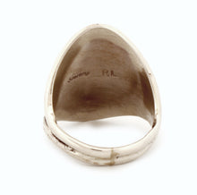 Load image into Gallery viewer, Navajo Native American Coral and Turquoise Ring Size 10 3/4 by Ronald Lee SKU233305