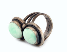 Load image into Gallery viewer, Navajo Native American Palomino Variscite Ring Size 6 3/4 by Benally SKU233310