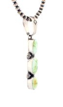 Load image into Gallery viewer, Navajo Native American Palomino Variscite Pendant by Livingston SKU233313