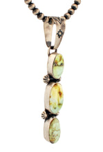 Load image into Gallery viewer, Navajo Native American Palomino Variscite Pendant by Livingston SKU233314