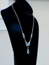 Load image into Gallery viewer, Zuni Native American Turquoise and Jet Necklace and Earring Set by Bobelu SKU233317