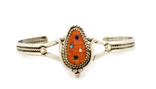 Load image into Gallery viewer, Zuni Native American Orange Spiny Shell Corn Bracelet by Etsate SKU233328