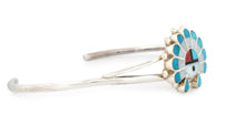 Load image into Gallery viewer, Zuni Native American Sunface with Headdress Inlay bracelet SKU233333