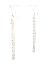 Load image into Gallery viewer, Zuni Native American Sleeping Beauty Petit Point Turquoise Earrings SKU233343