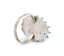 Load image into Gallery viewer, Zuni Native American Needlepoint Turqouise Ring Size 7 1/4 SKU233349
