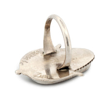Load image into Gallery viewer, Zuni Native American Yellow Mussel Shell Corn Ring Size 7 1/2 by Etsate SKU233354