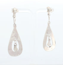 Load image into Gallery viewer, Zuni Native American Channel Inlay Turquoise Dangle Post Earrings SKU233356