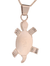 Load image into Gallery viewer, Zuni Native American Turquoise Inlay Turtle Pendant by Wayne Haloo SKU233368