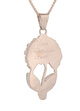 Load image into Gallery viewer, Zuni Native American Turquoise Flower Pendant by Vera Halusewa SKU233369