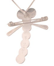 Load image into Gallery viewer, Zuni Native American Lab Opal Dragonfly Pin and Pendant by Edaakie SKU233370