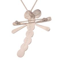 Load image into Gallery viewer, Zuni Native American Lab Opal Dragonfly Pin and Pendant by Edaakie SKU233371