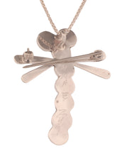 Load image into Gallery viewer, Zuni Native American Turquoise Inlay Dragonfly Pin and Pendant by Edaakie SKU233373