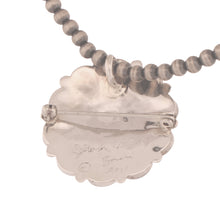 Load image into Gallery viewer, Zuni Native American Turquoise Inlay Sunface Pin and Pendant by Delwin Gasper SKU233376