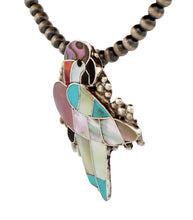Load image into Gallery viewer, Zuni Native American Turquoise and Shell inlay Parrot Pin and Pendant SKU233377