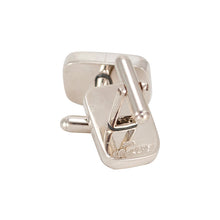 Load image into Gallery viewer, Mata Ortiz Broken Pottery Shard and Silver Cufflinks by Beltran NON NATIVE