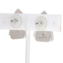 Load image into Gallery viewer, Mata Ortiz Broken Pottery Shard and Silver Earrings by Beltran NON NATIVE
